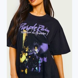 Prince Purple Rain Prince & The Revolution Graphic Tee Size Small Black